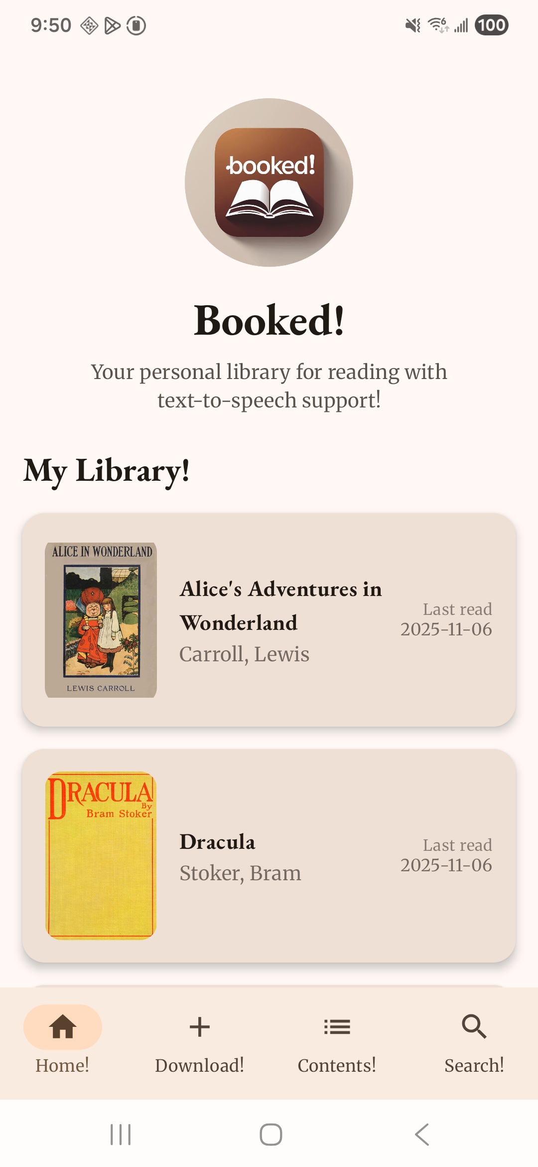 Booked! Reading App - 2